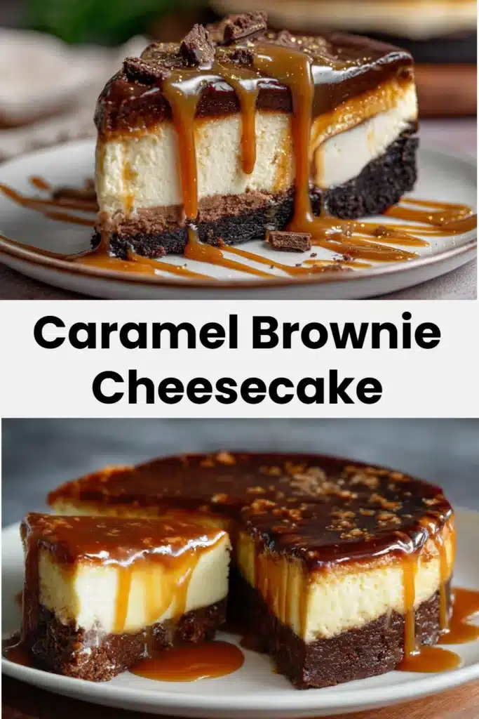 Caramel Brownie Cheesecake
