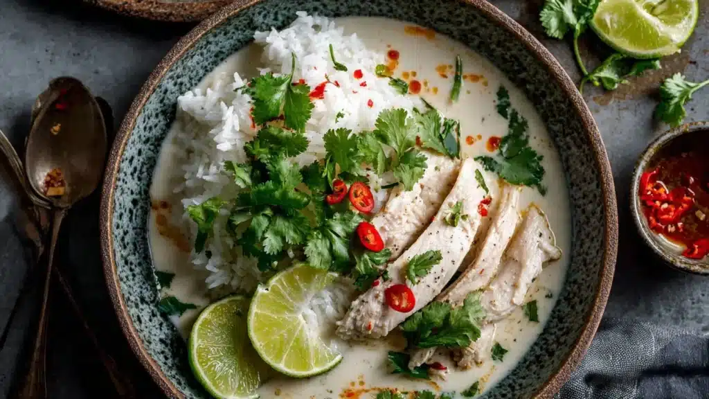 Coconut Chicken Brothy Rice: A Cozy One-Pot Delight!