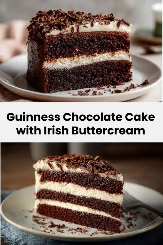 Guinness Chocolate Cake with Irish Buttercream