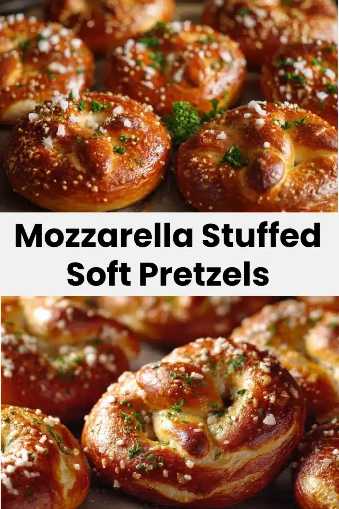 Mozzarella Stuffed Soft Pretzels