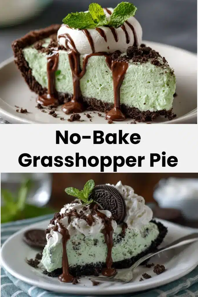 No-Bake Grasshopper Pie