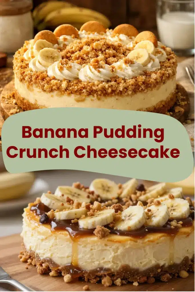 Banana Pudding Crunch Cheesecake