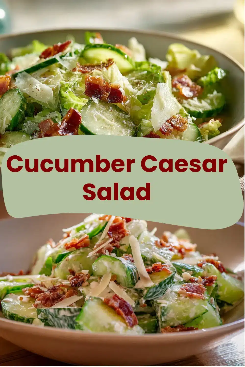 Cucumber Caesar Salad