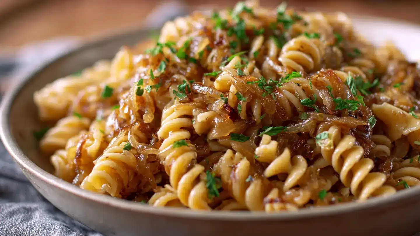 Easy French Onion Pasta