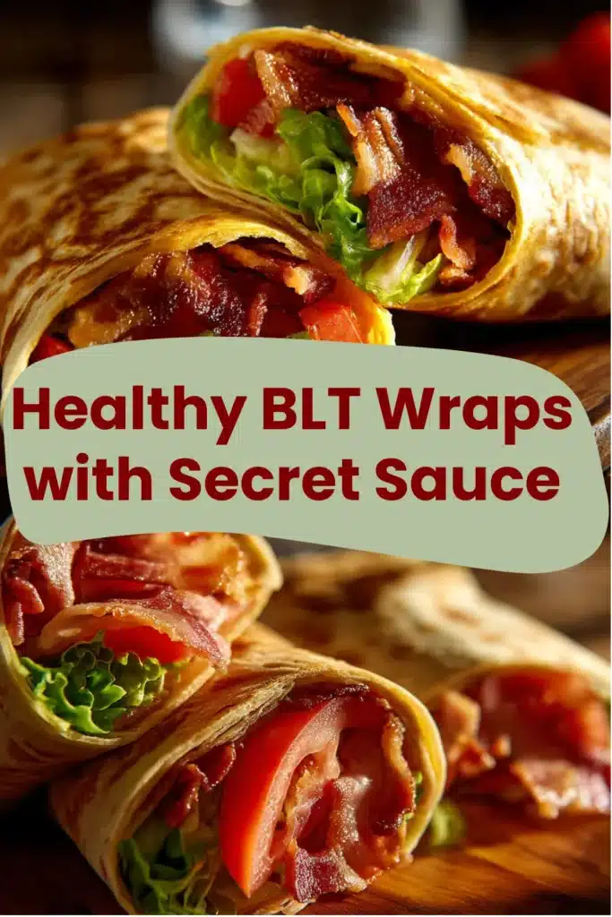 Healthy BLT Wraps with Secret Sauce