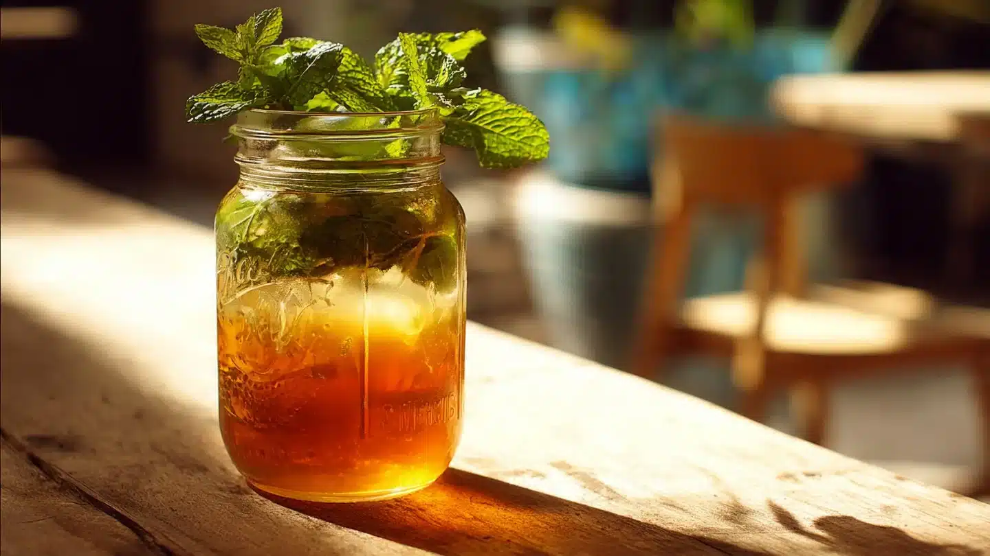 Honey Mint Green Iced Tea