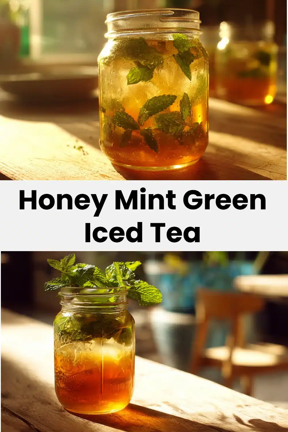 Honey Mint Green Iced Tea