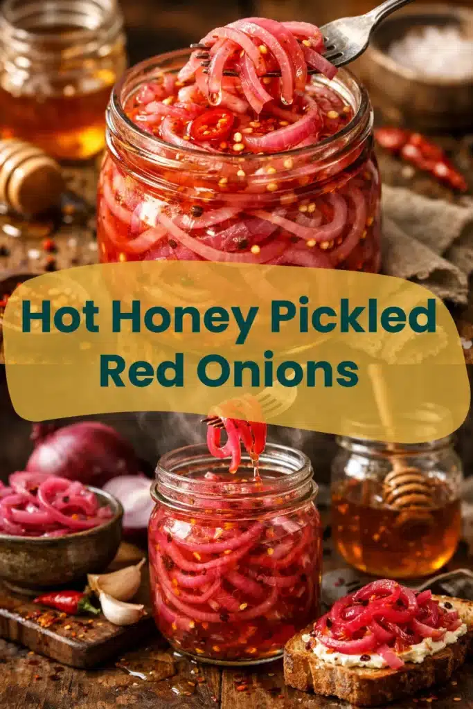 Hot Honey Pickled Red Onions