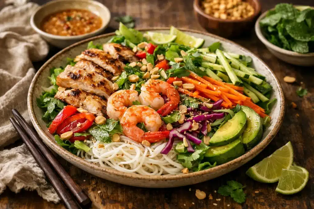 Loaded Spring Roll Salad