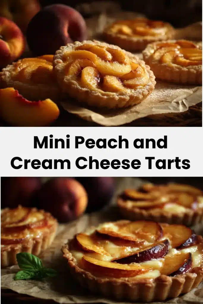 Mini Peach and Cream Cheese Tarts
