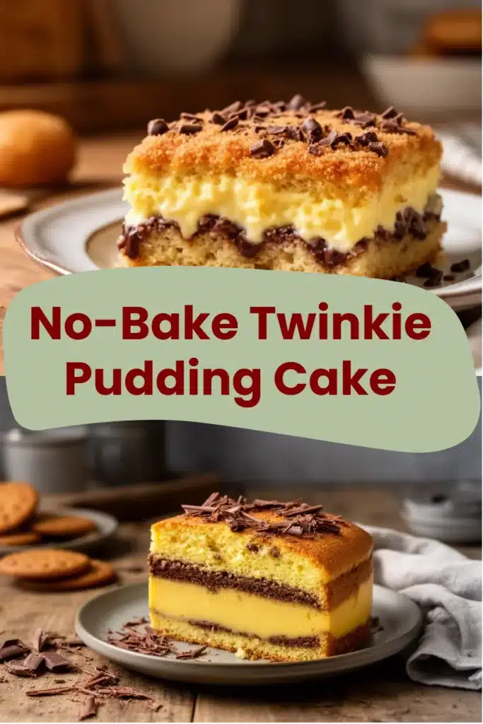 No-Bake Twinkie Pudding Cake