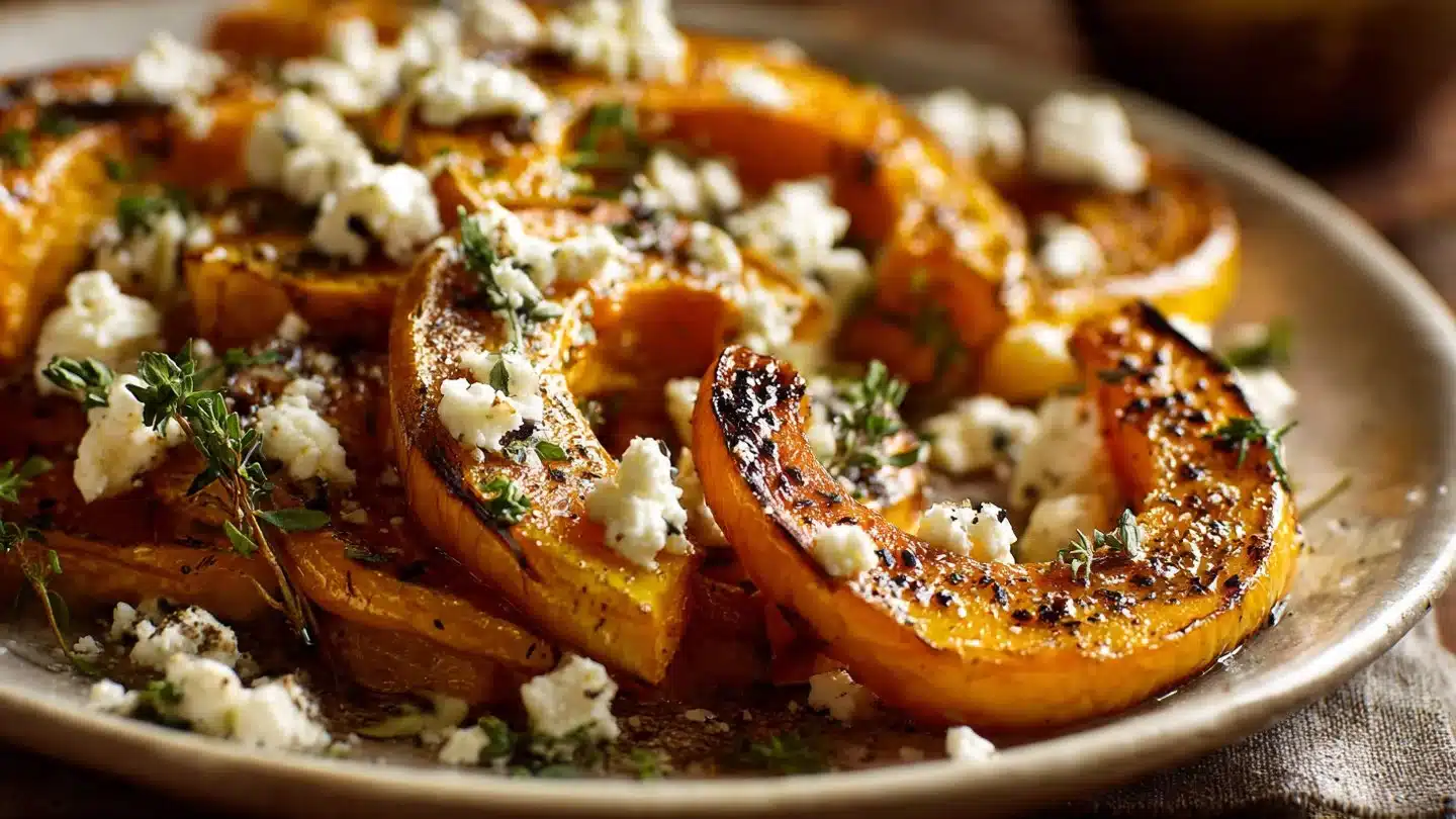 Roasted Sweet Potato Rounds with Honey & Feta Bliss