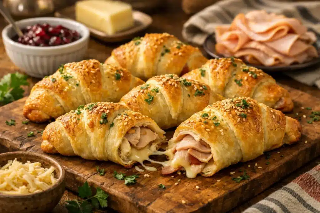 Turkey and Cheese Crescent Rolls