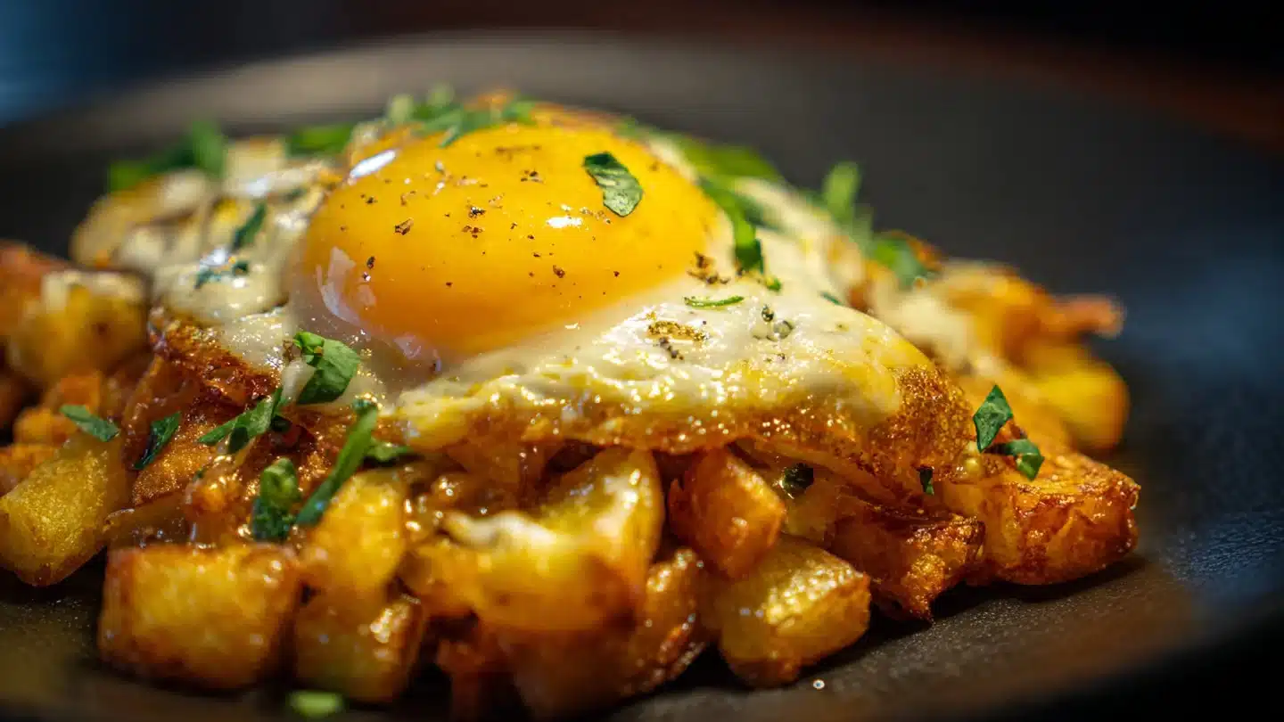 Baked Eggs Napoleon