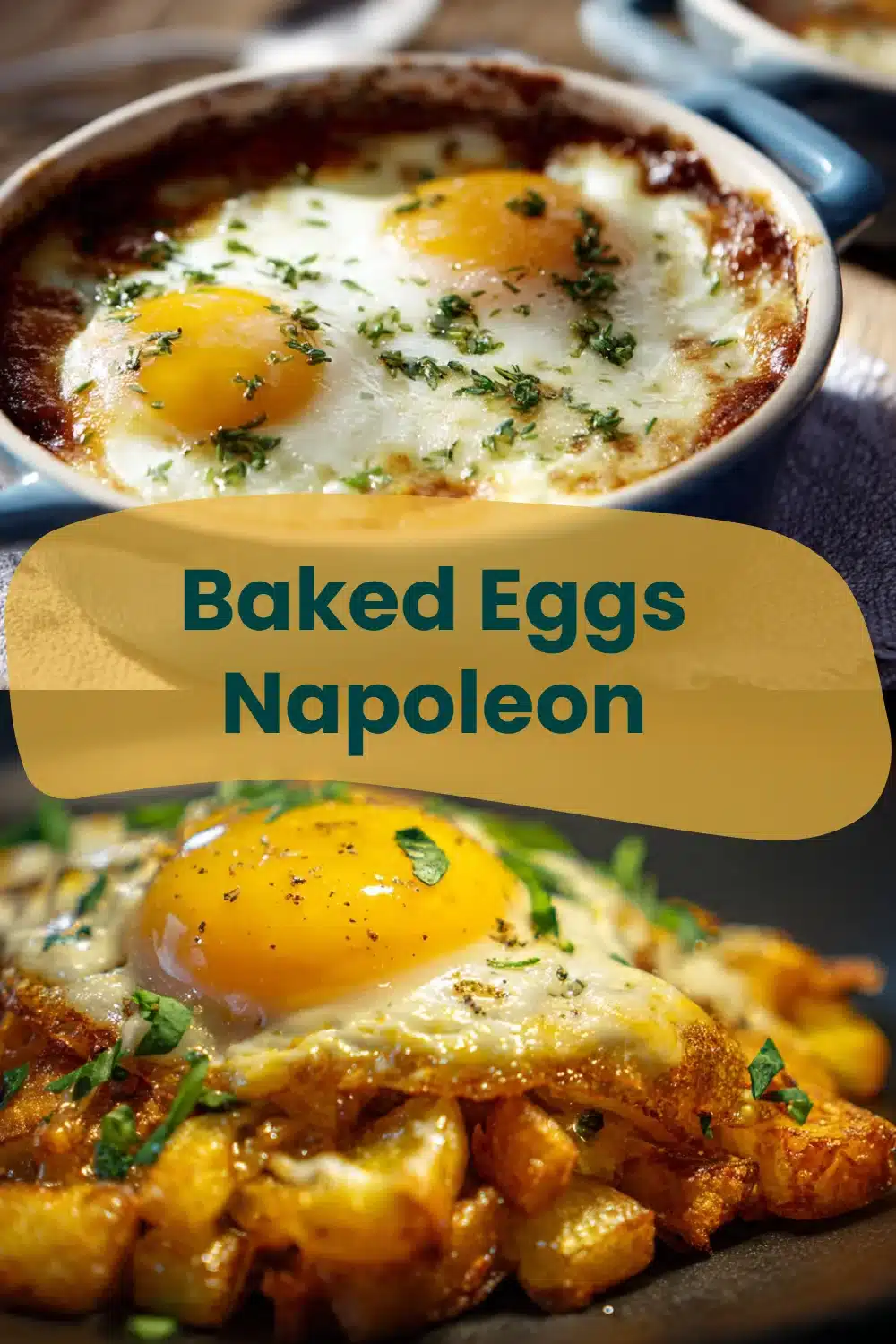 Baked Eggs Napoleon