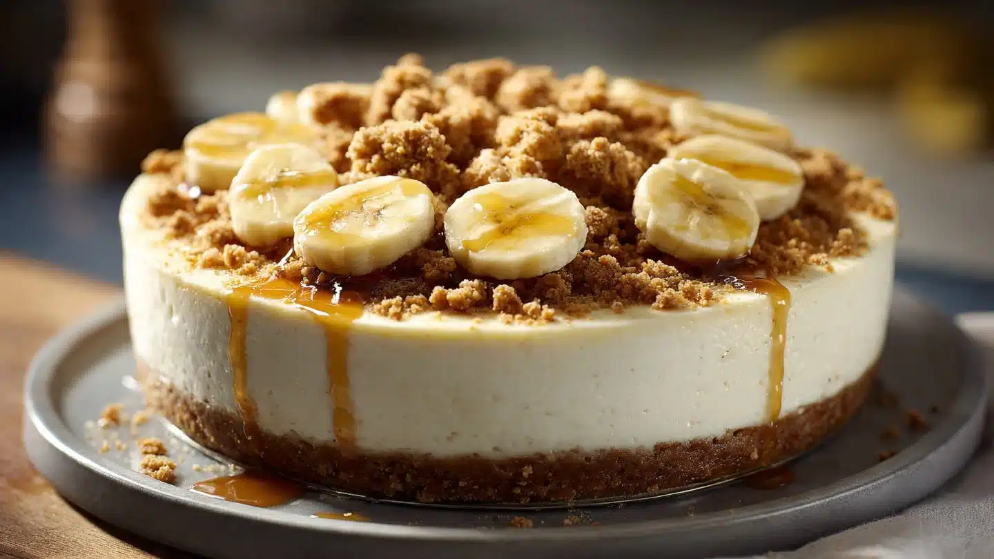 Banana Pudding Crunch Cheesecake
