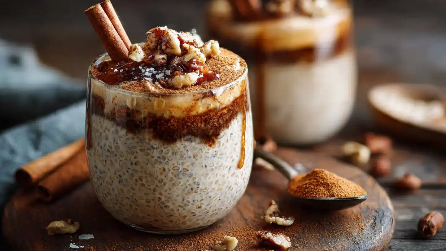 Cinnamon Roll Overnight Oats