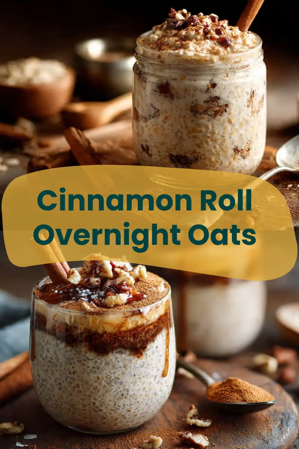 Cinnamon Roll Overnight Oats