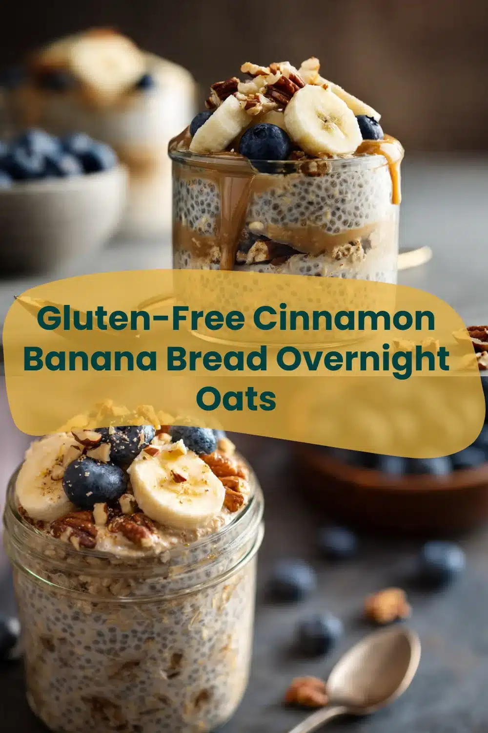 Gluten-Free Cinnamon Banana Bread Overnight Oats