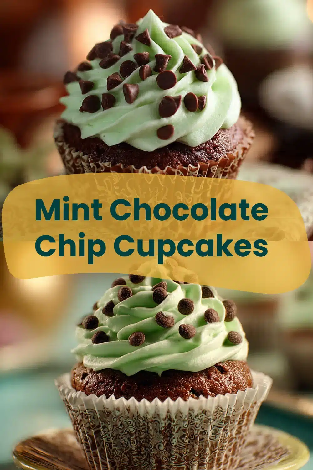 Mint Chocolate Chip Cupcakes
