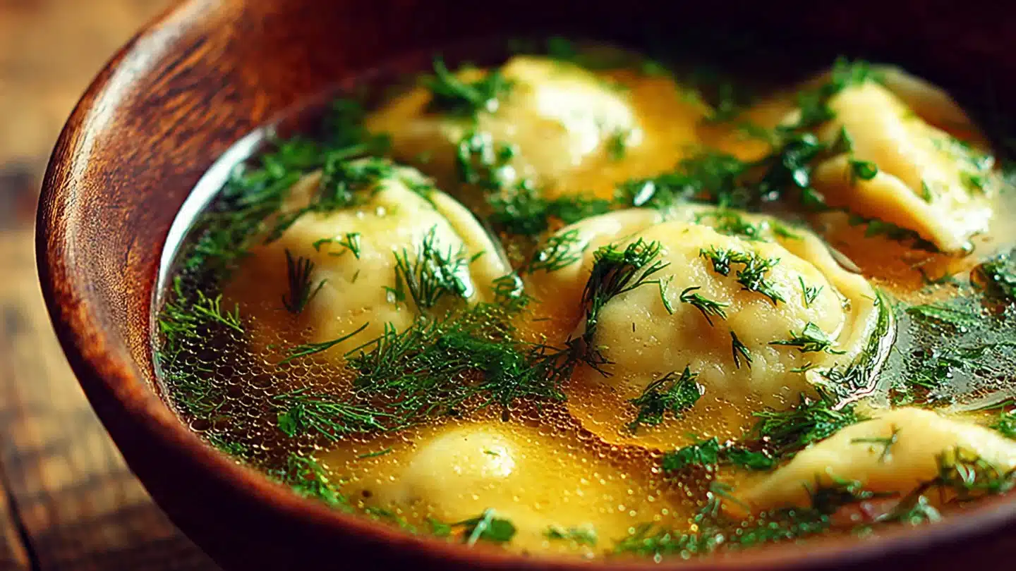 Pierogi Dill Soup