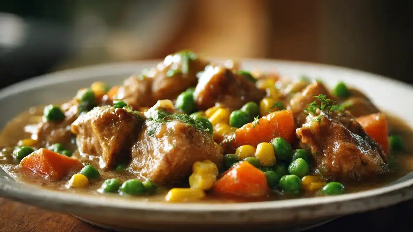 Slow Cooker Chicken Pot Pie