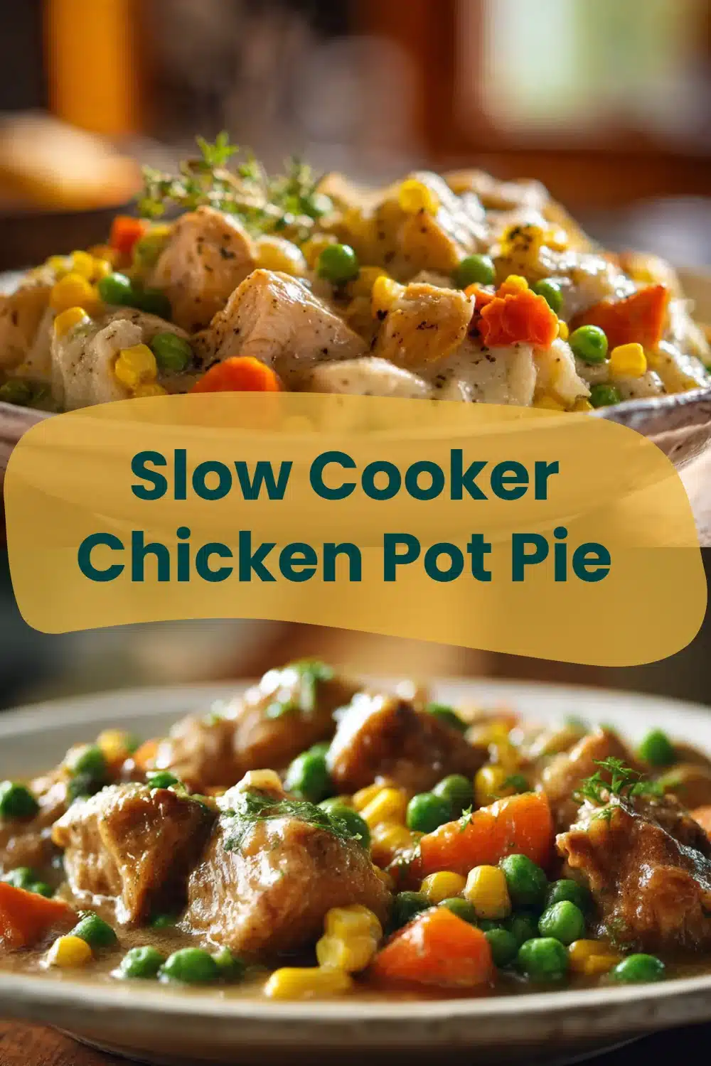 Slow Cooker Chicken Pot Pie